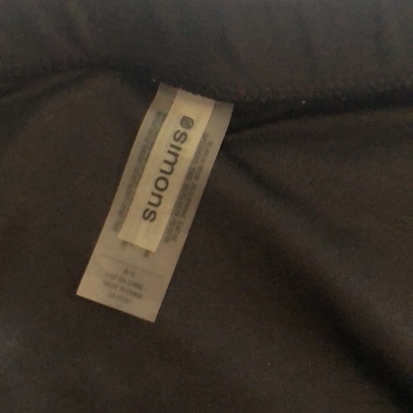 SIMONS 2/$25 black mesh bathing suit bottom size large - Picture 7 of 8